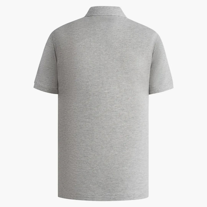 Burberry Oxford -logotyp broderad polo grå/svart