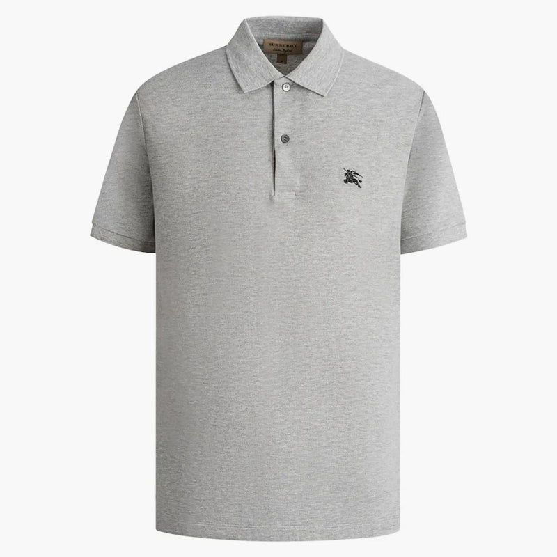 Burberry Oxford -logotyp broderad polo grå/svart