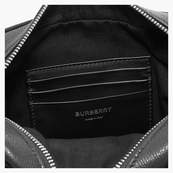Burberry paddy italiensk fick läder crossbody väska svart