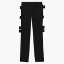 Burberry Panel Detail Grain de Poudre Wool Cargo Trousers Black