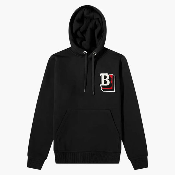Logo Burberry Patch Hoodie Black
