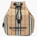 Burberry Phoebe Heritage Stripe Bucket Bag Archive Beige