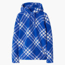 Burberry w kratę wzór z kapturem z kapturem niebieski/biały