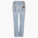 Burberry Pocket Detail Straight Leg Jeans Blue