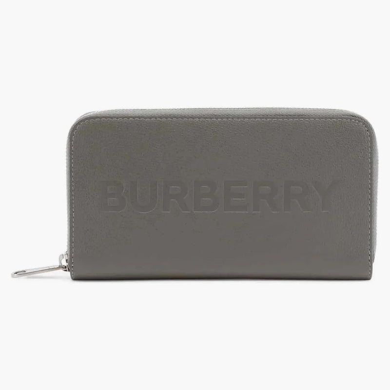 Burberry Porter Leather Clap Continental Long Peněženka šedá