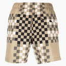 Burberry Printed Drawstring Swim Shorts Checker Print