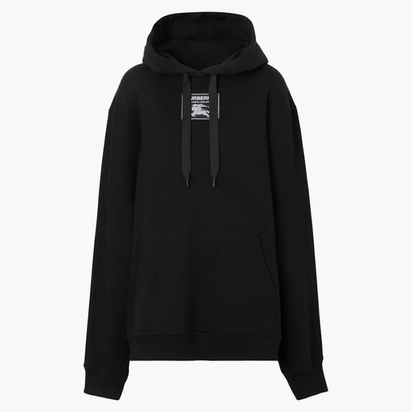 Burberry Prorsum Etikett bomulls hoodie svart/svart