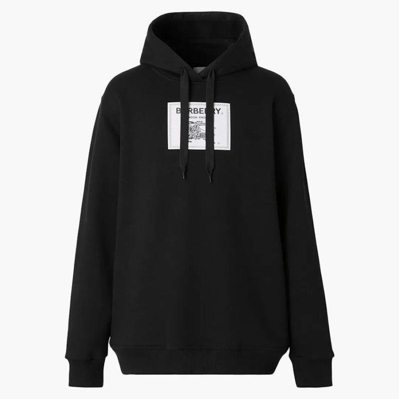 Burberry prorsum etikett bomulls hoodie svart