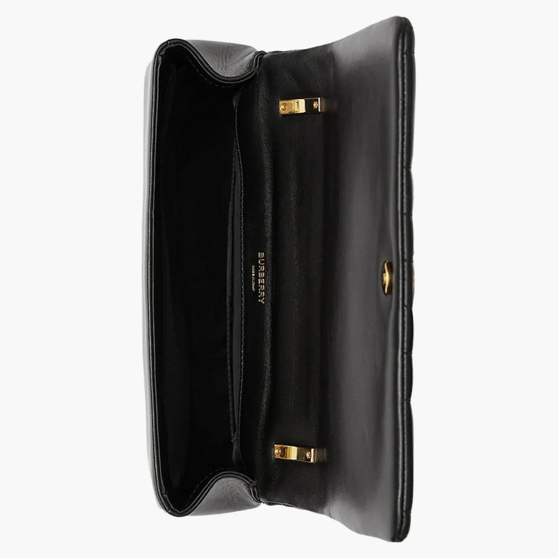 Burberry Quilted Pull Lola Borsa Small Black/Gold Tone