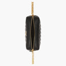 Burberry Quilted Leather Mini Lola Camera Bag Black/gold-tone