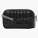 Burberry Quilted Leather Mini Lola Camera Bag Black/silver-tone