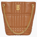 Burberry Quilted Leather Small Lola Bucket Bag Maple Brown/Gold-Tone