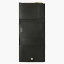 Burberry in pelle trapuntata piccola portafoglio pieghevole lola nero /oro chiaro