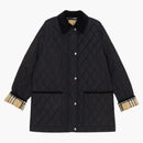Burberry Quilted Nylon Barn Jacket Black/sand