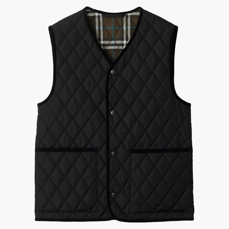 Burberry Quilted Gilet Black
