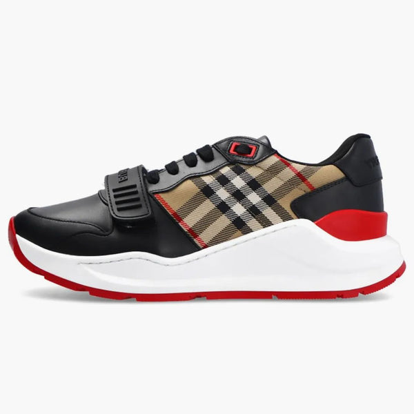 Burberry Ramsey Black Leather Vintage Check (women's)