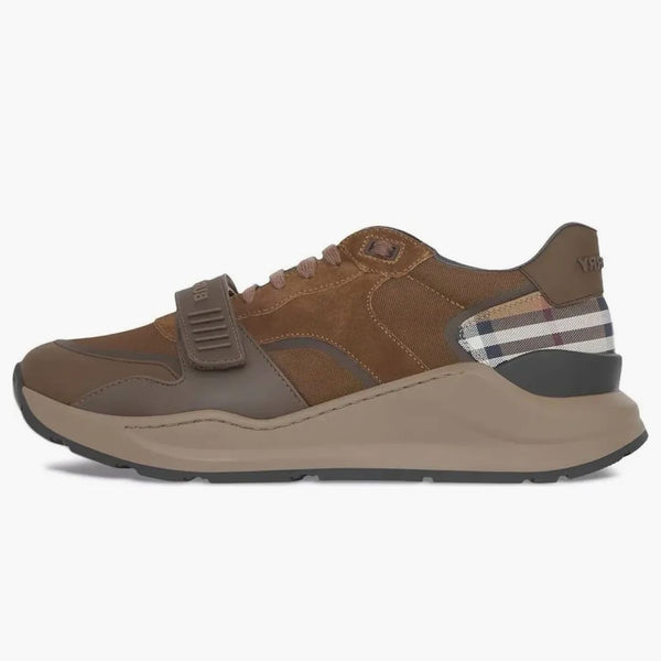 Burberry Ramsey Brown Check Suede