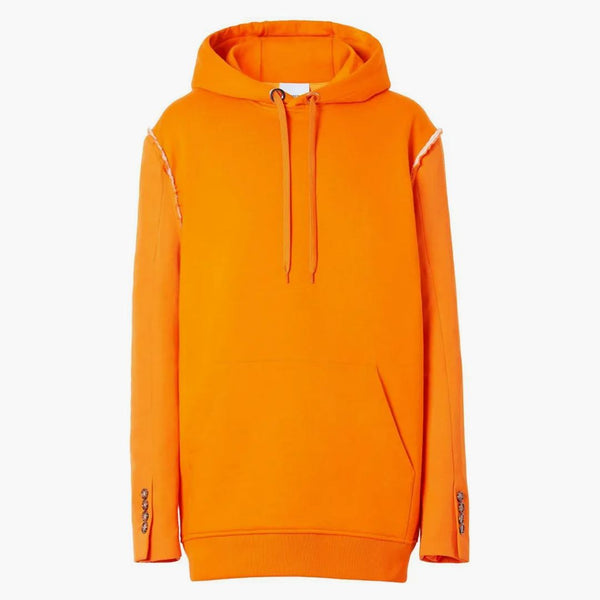 Burberry Reconstrued Paneled Hoodie Orange