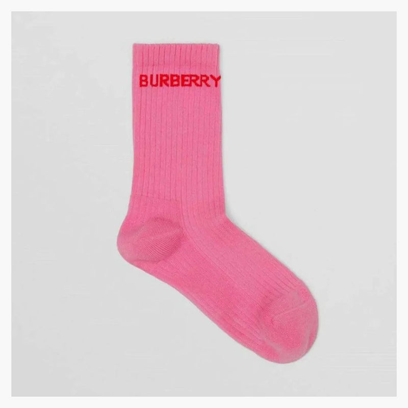 Ponožky Burberry Red Logo Bubblegum Pink