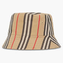 Burberry Reversible Icon Striped Bucket Hat Beige