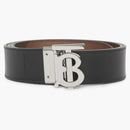 Burberry Reversible Monogram Motif Check Belt Dark Birch Brown