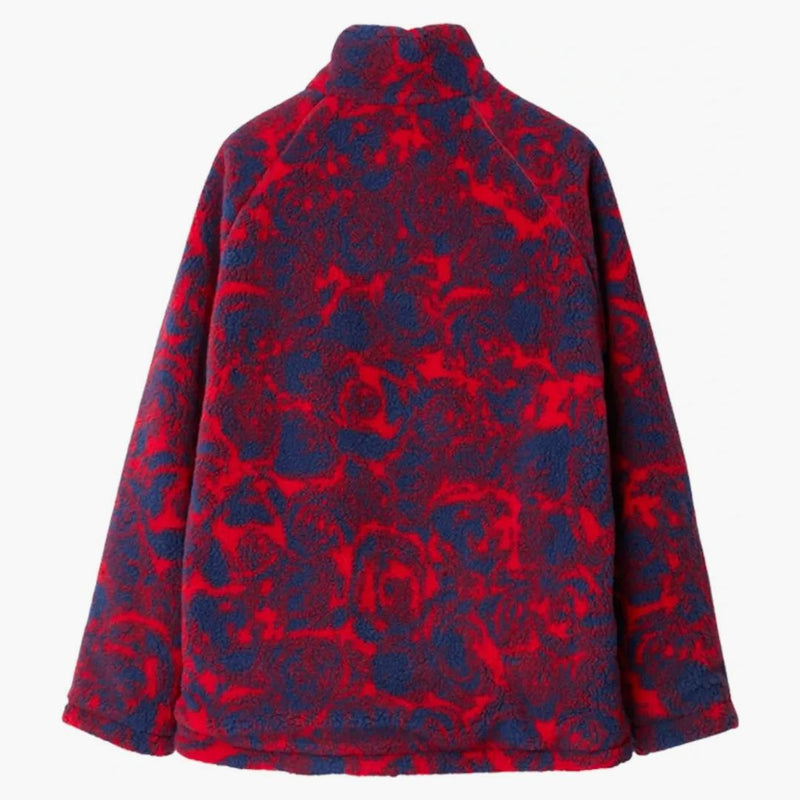 Burberry Reversible Rose Fleece Jacket Jacket Red