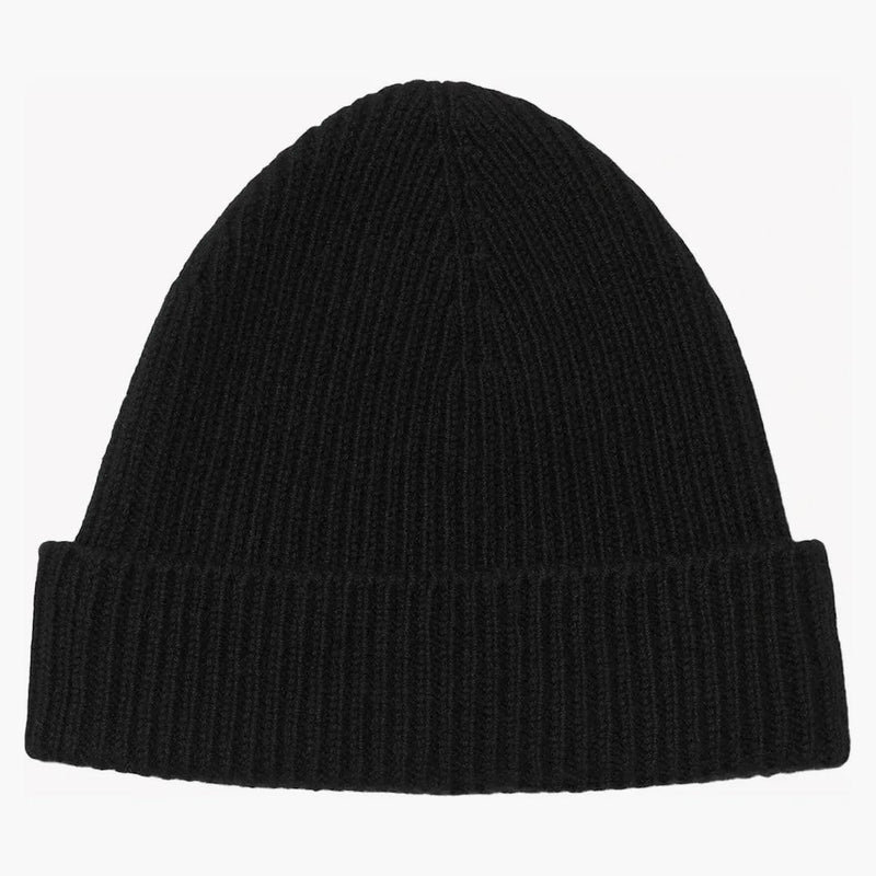 Burberry Ribbed Cashmere Beanie Black