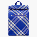 Burberry Roll Jacquard Checked Backpack Blue/White