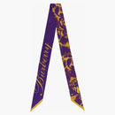 Burberry Rose-printed Silk Scarf Royal