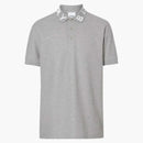Logo Collar Logo Burberry Ryland Polo šedé