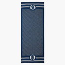 Burberry ss dubbeltryckt siden halsduk cerulean blå