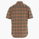 Burberry S/S Small Scale Check Stretch Cotton Shirt Archive Beige