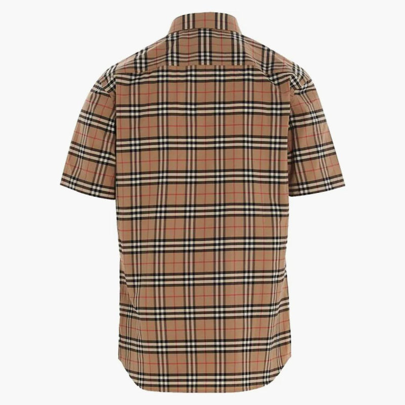 Burberry S/S su piccola scala Controlla l'archivio camicia di cotone tratto beige