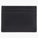 Burberry Logo Print Leather Card Case 4 Slot Black