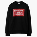 Burberry Santo Logo Pint Crew Suéter Negro