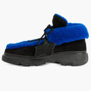 Burberry Shearling Embellished Suede Creeper Boot Black Blue