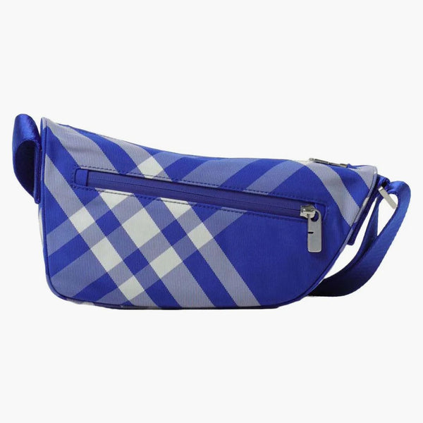 Burberry Shield Crossbody Bag Blue/White