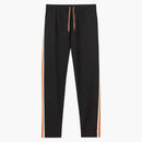 Pantaloni da binario sottili con strisce laterali Burberry Black/Orange/White