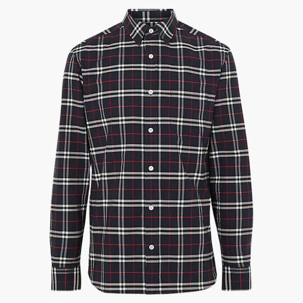 Burberry Simpson Check skjorta Navy/White/Red