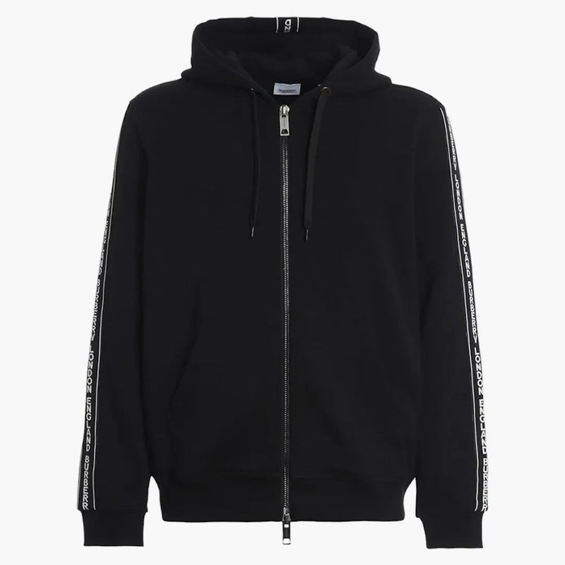 Burberry Siren Zip-Up Hoodie Black