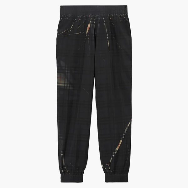 Burberry Sliced Check Jogging Pants Black/archive Beige