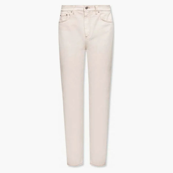 Burberry Slim Stretch Cotton Jeans Cream