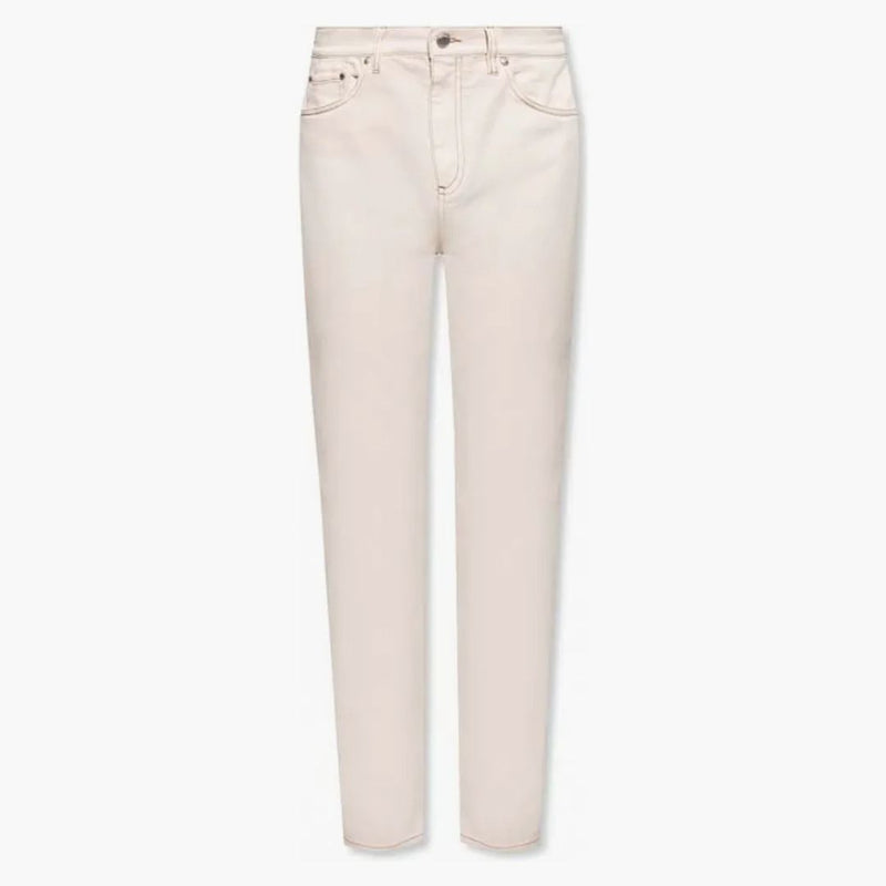 Burberry Slim Stretch Cotton Jeans Cream