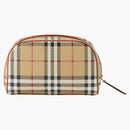 Burberry Small Check Travel Pouch Archive Beige
