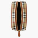 Burberry Small Check Travel Pouch Archive Beige