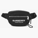 Burberry Cannon Bum Bag Logo Print Econyl Small Black