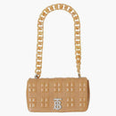 Burberry Small Lola Quilted Leather Shoulder Bag Nude