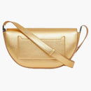 Burberry Small Metallic Leather Olympia Shoulder Bag Gold