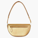 Burberry Small Metallic Leather Olympia Shoulder Bag Gold