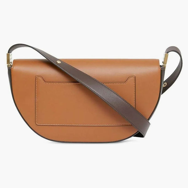 Burberry liten olympia läderväska solbränna